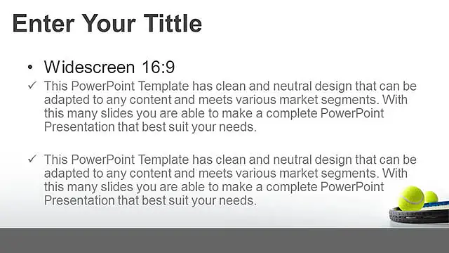 網(wǎng)球和網(wǎng)球拍PPT模板下載_預覽圖5