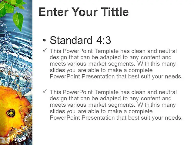 水中的橘子PPT模板下載_預(yù)覽圖2