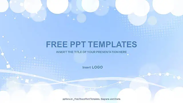 白色圆圈简洁PPT模板下载_预览图4