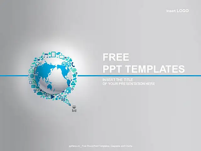 现代通讯PPT模板下载_预览图1