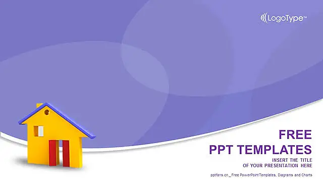 黄色的小屋/房地产行业PPT模板下载_预览图4
