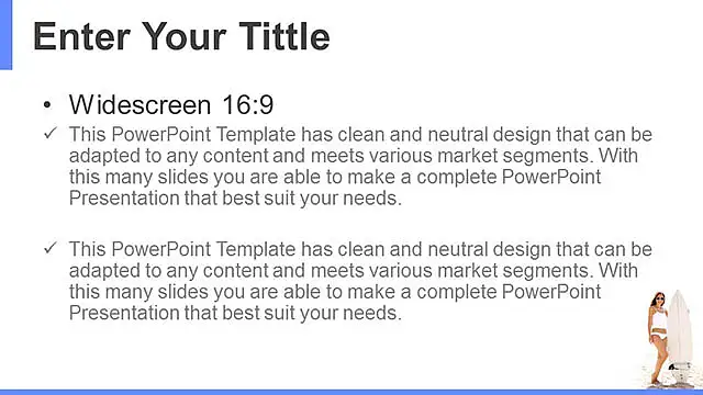 生活寫意/沖浪的少女藍(lán)色PPT模板下載_預(yù)覽圖5
