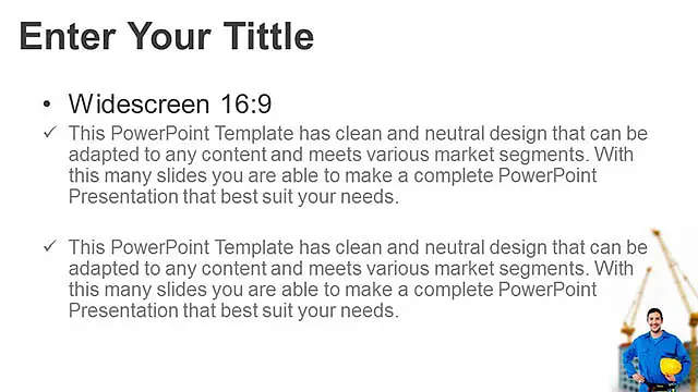 建筑工人/建筑行業(yè)藍色PPT模板下載_預覽圖5