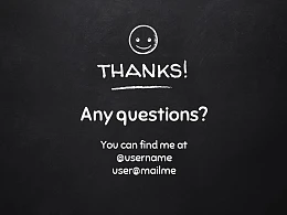 黑板可爱写意手写铅笔字/粉笔字风格PPT模板下载