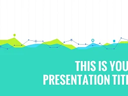 黄绿色数据分析商务专用幻灯片PPT模板