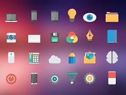 常用PPT矢量图标下载-电脑图标