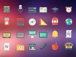 常用PPT矢量图标下载-多媒体图标