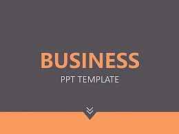 橙色拼图风格商务PPT模板下载