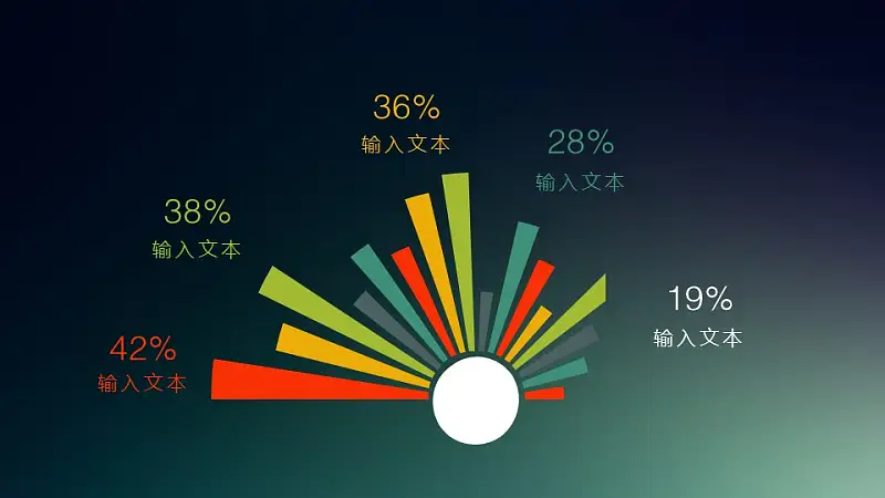 放射状对比关系数据分析PPT_预览图1