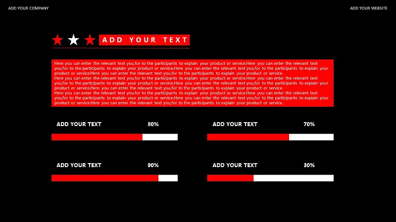 红与黑商务通用简洁PPT模板下载_预览图16