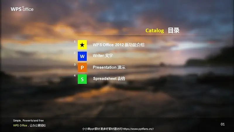 WPS宣传推广PowerPoint模板_预览图2