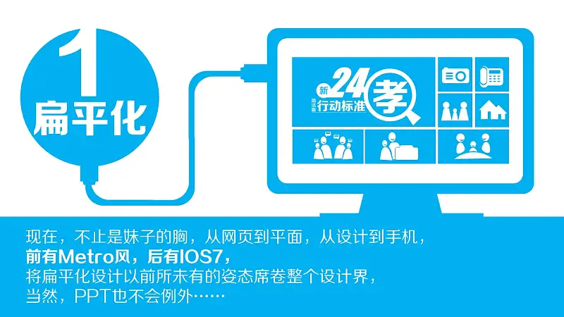 蓝色系产品发展趋势总结报告PPT模板下载_预览图3