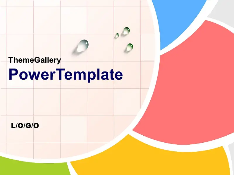 多彩英文课件PowerPoint模板下载_预览图1