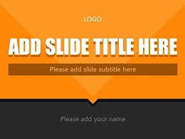 橙色系商务通用PowerPoint模板下载