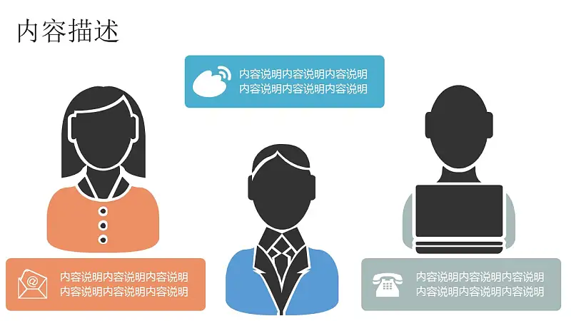 商务人物集、图示集、图表集powerpoint演示模板免费下载_预览图14