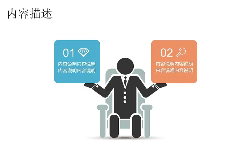 商务人物集、图示集、图表集powerpoint演示模板免费下载_预览图3