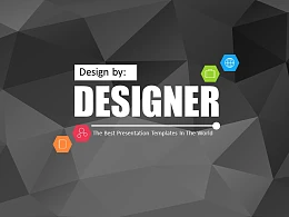 时尚黑色晶体团队介绍PowerPoint模板下载