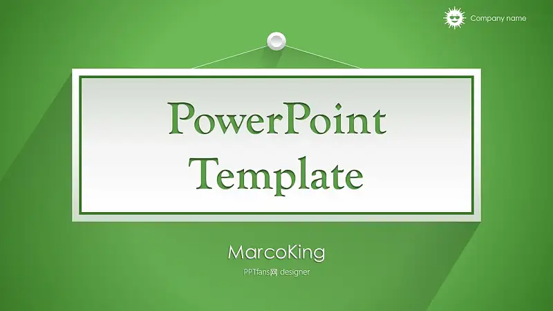 绿色清新总结报告商务PowerPoint模板_预览图1