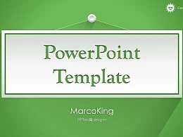 绿色清新总结报告商务PowerPoint模板
