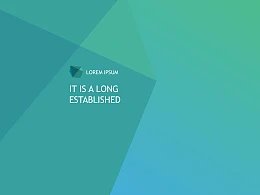 色块拼接时尚商务PPT模板下载