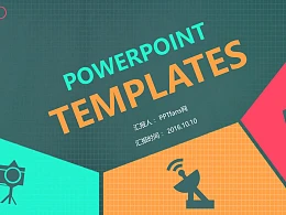 色块拼接时尚论文答辩PPT模板下载