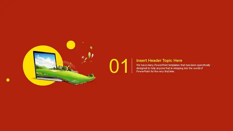 中国红商业报告PPT模板下载_预览图3