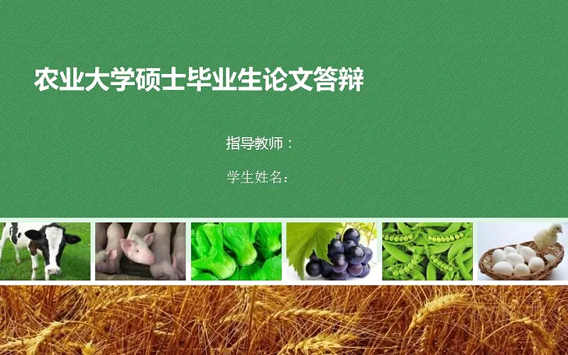 农业项目规划方案PPT模板下载_预览图1