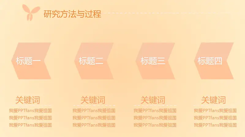 粉色系蝶恋花毕业答辩PPT模板下载_预览图9