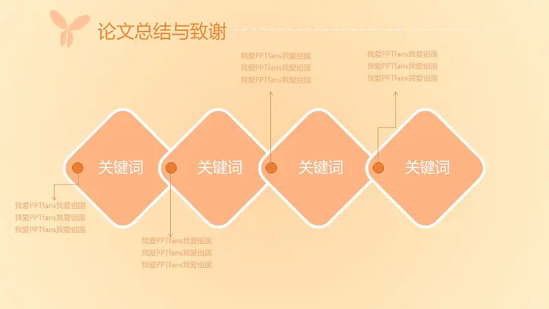 粉色系蝶恋花毕业答辩PPT模板下载_预览图14