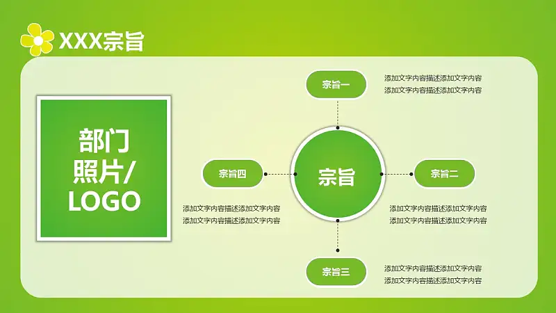 绿色清新学生会招新PPT模板下载_预览图3