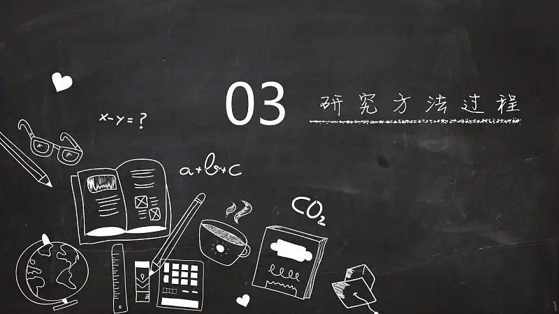 黑板报风格大学本科开题报告PPT模板_预览图15