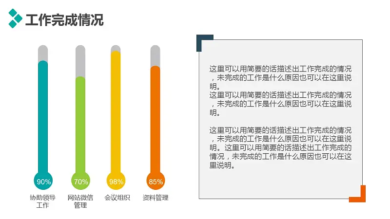 個人述職報告彩色PPT模板下載_預(yù)覽圖6