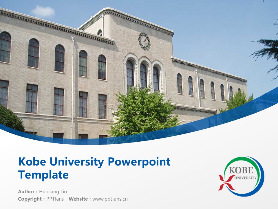 Kobe University Powerpoint Template Download | 神戶大學(xué)PPT模板下載_幻燈片預(yù)覽圖1