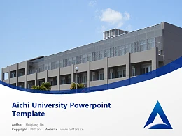Aichi University Powerpoint Template Download | 日本爱知大学PPT模板下载