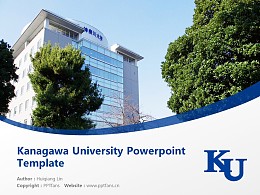Kanagawa University Powerpoint Template Download | 神奈川大学PPT模板下载
