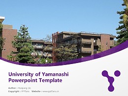 University of Yamanashi Powerpoint Template Download | 山梨大学PPT模板下载