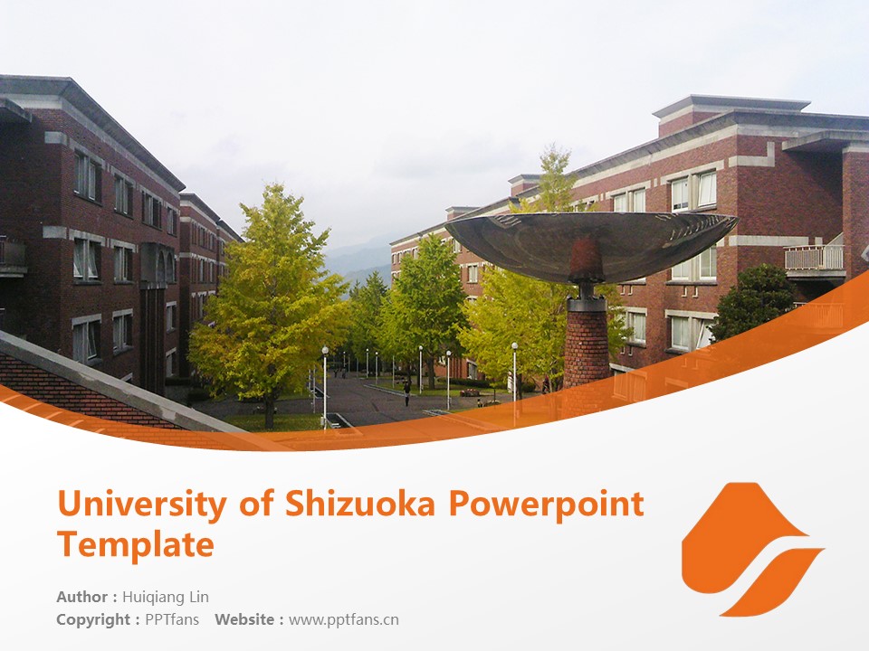 University of Shizuoka Powerpoint Template Download | 靜岡縣立大學PPT模板下載_幻燈片預覽圖1