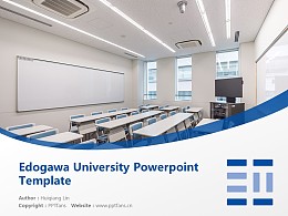 Edogawa University Powerpoint Template Download | 江户川大学PPT模板下载