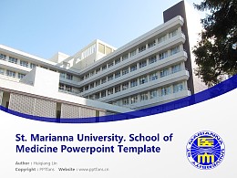 St. Marianna University. School of Medicine Powerpoint Template Download | 圣玛丽安娜医科大学PPT模板下载