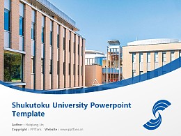 Shukutoku University Powerpoint Template Download | 淑德大学PPT模板下载