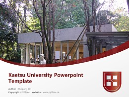Kaetsu University Powerpoint Template Download | 嘉悦大学PPT模板下载