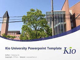Kio University Powerpoint Template Download | 畿央大学PPT模板下载