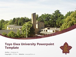 Toyo Eiwa University Powerpoint Template Download | 东洋英和女学院大学PPT模板下载