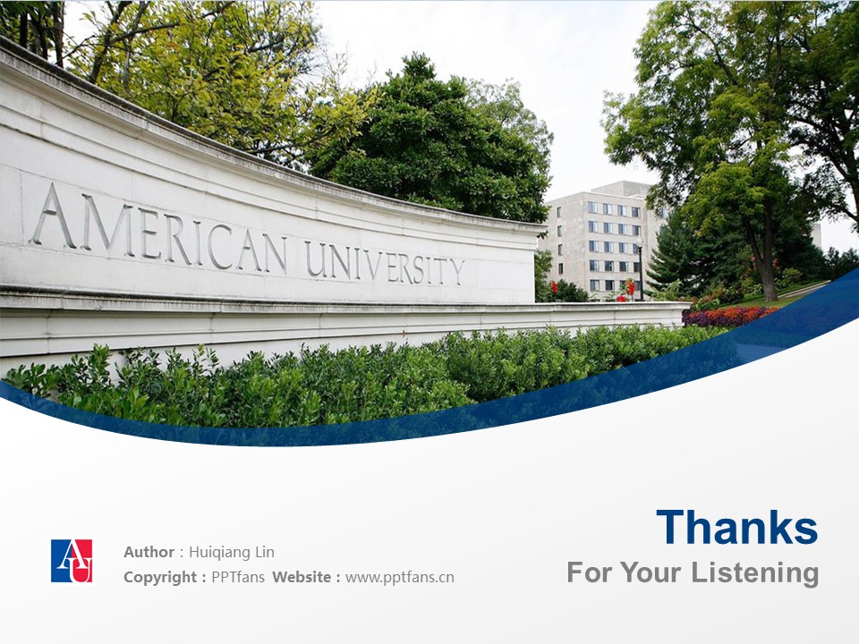 American University Washington, D.C. Powerpoint Template Download | 美國(guó)大學(xué)PPT模板下載_幻燈片預(yù)覽圖19