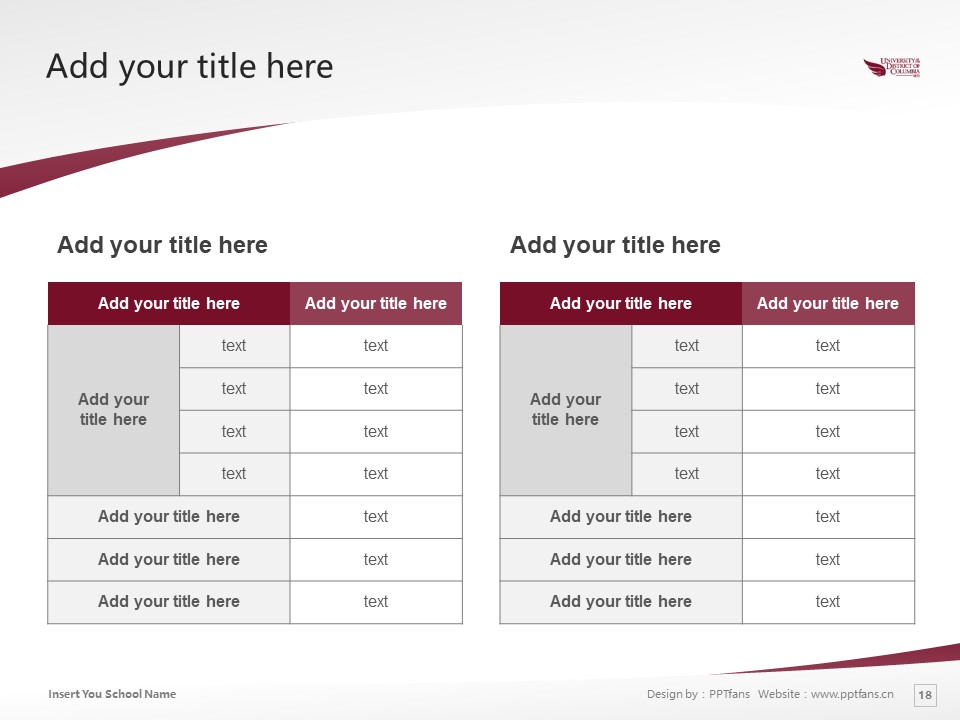 University of the District of Columbia Powerpoint Template Download | 哥倫比亞特區(qū)大學(xué)PPT模板下載_幻燈片預(yù)覽圖18