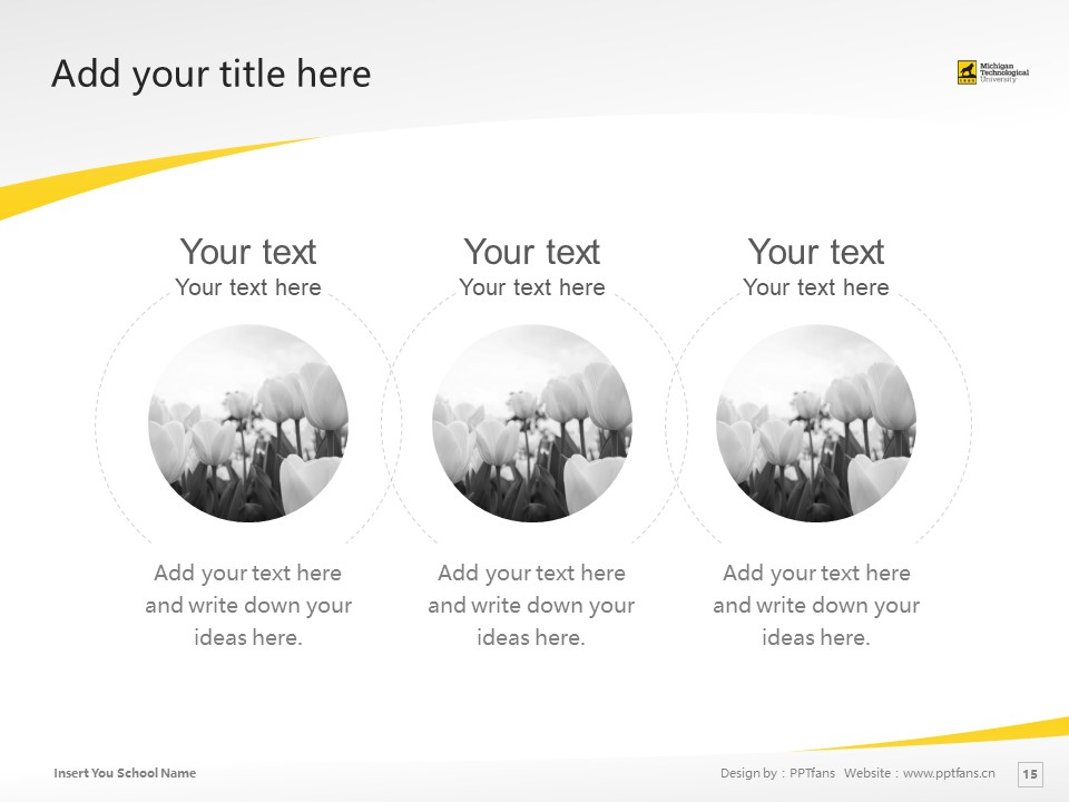 Michigan Technology University Powerpoint Template Download | 密歇根理工大學(xué)PPT模板下載_幻燈片預(yù)覽圖15