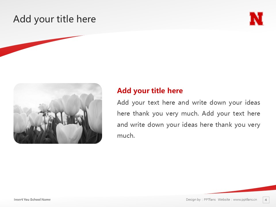 University of Nebraska lincoln Powerpoint Template Download | 內(nèi)布拉斯加林肯大學PPT模板下載_幻燈片預覽圖4