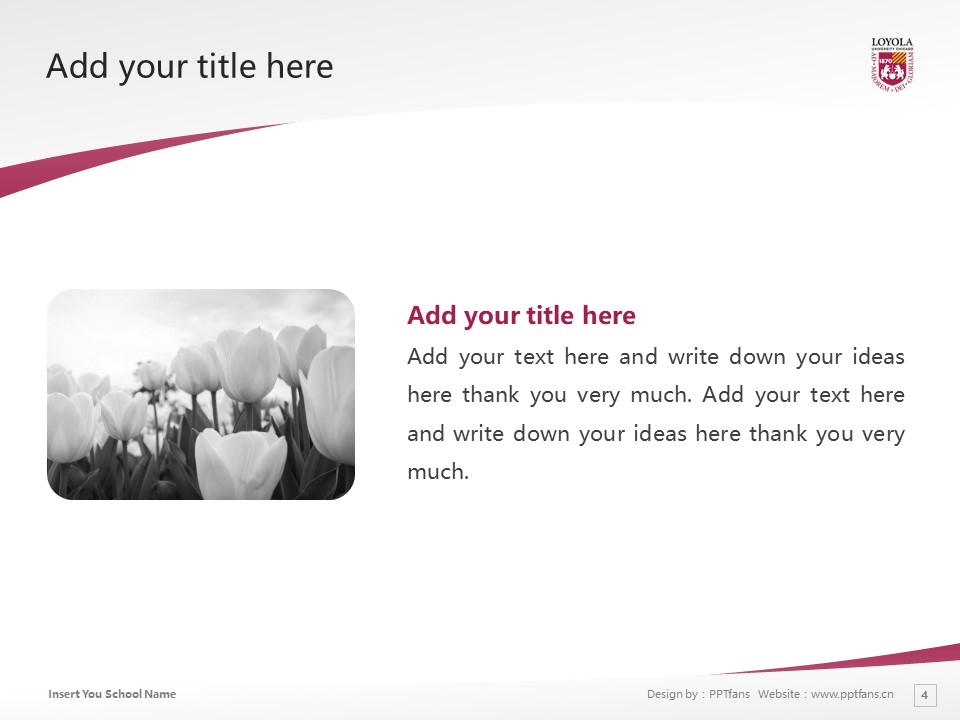 Loyola University Chicago Powerpoint Template Download | 美國芝加哥洛約拉大學(xué)PPT模板下載_幻燈片預(yù)覽圖4