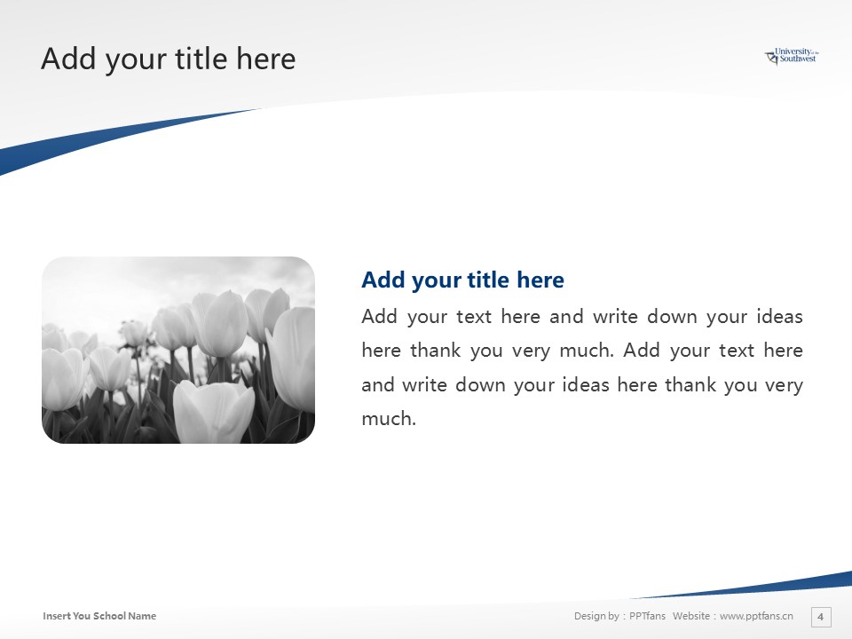 University of the Southwest Powerpoint Template Download | 西南學院PPT模板下載_幻燈片預覽圖4