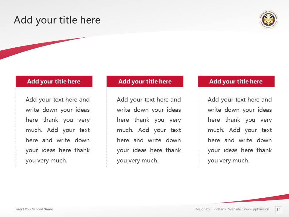 Carnegie Mellon University Powerpoint Template Download | 卡內(nèi)基梅隆大學(xué)PPT模板下載_幻燈片預(yù)覽圖14